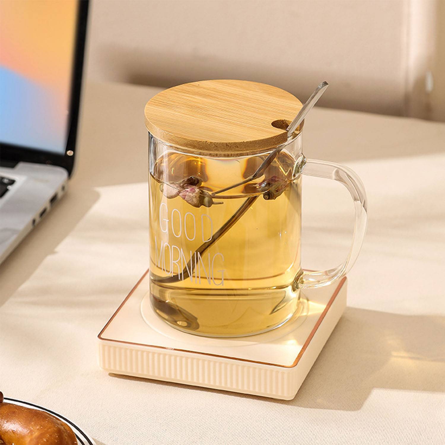 Coffee heating coaster with 55 degree constant temperature 4