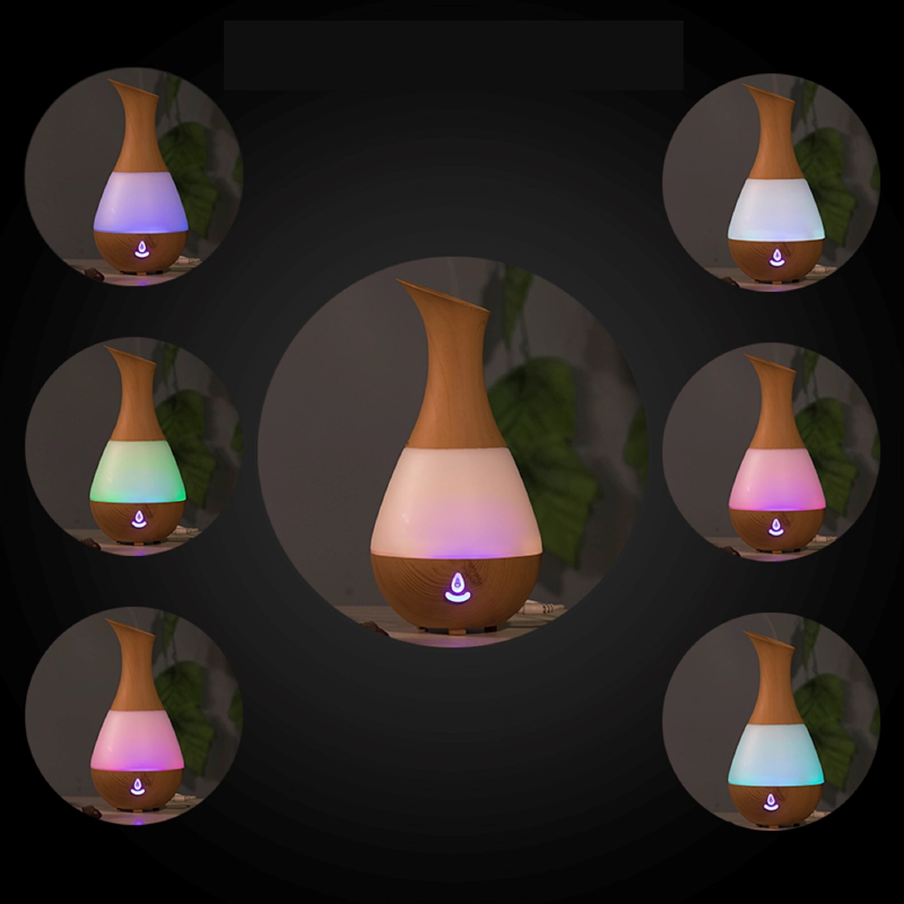 Wood Grain Aromatherapy Cool Mist Humidifier 2