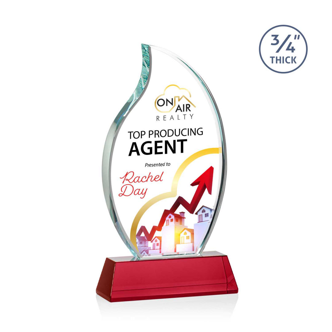Croydon VividPrint™ Award on Newhaven Base - Red 8
