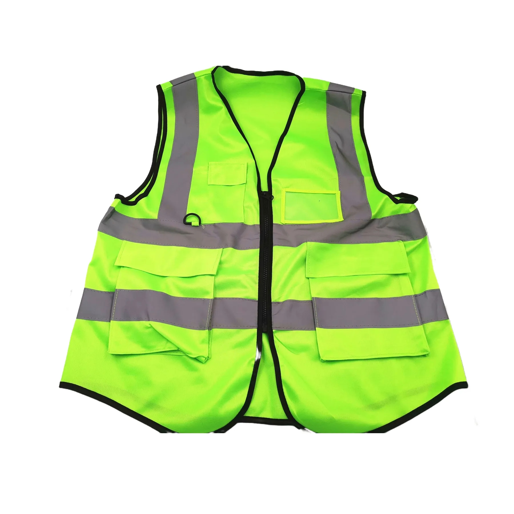 High Visibility Zipper Front Reflective Safety Vest 2