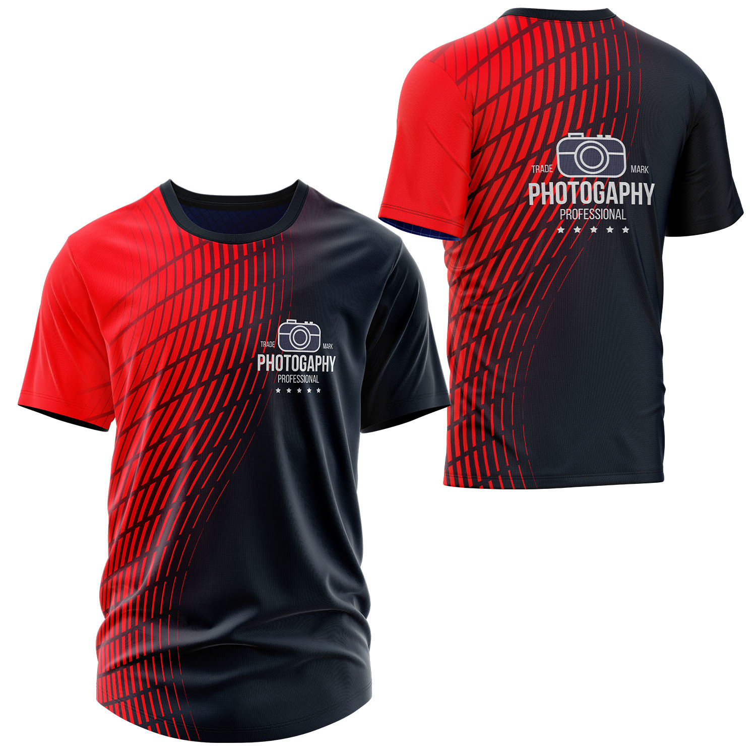 Unisex 150 GSM Jacquard Mesh Performance Short Sleeve Sublimation T-shirt 2