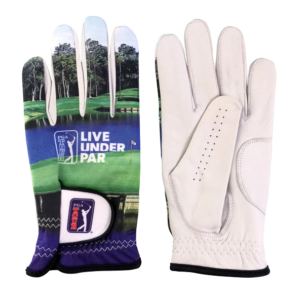 Sublimated Lycra Glove with Leather Palm 6