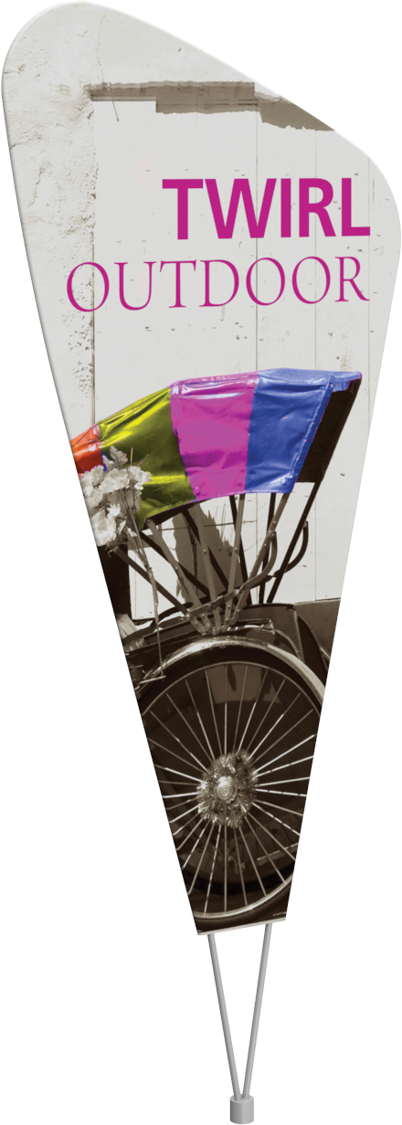 Twirl Outdoor Sign (Hardware Only)