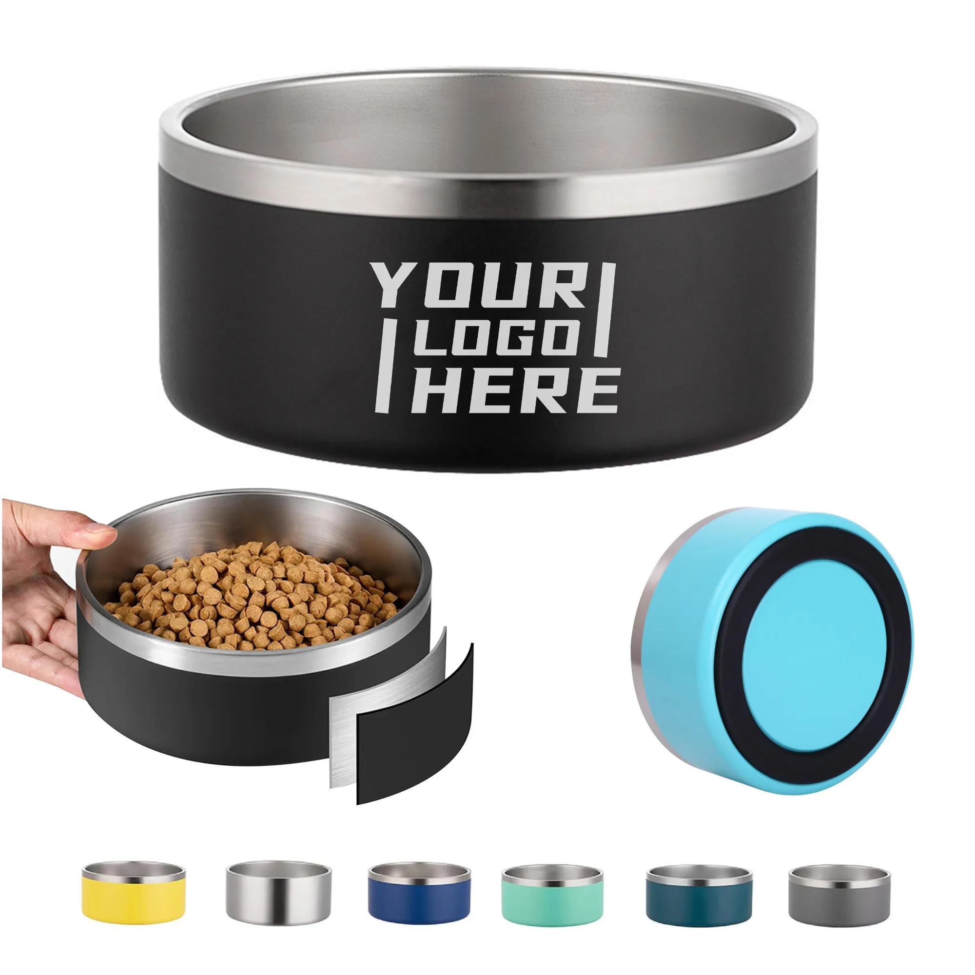 Thickened Stainless Steel Pet Bowl 1