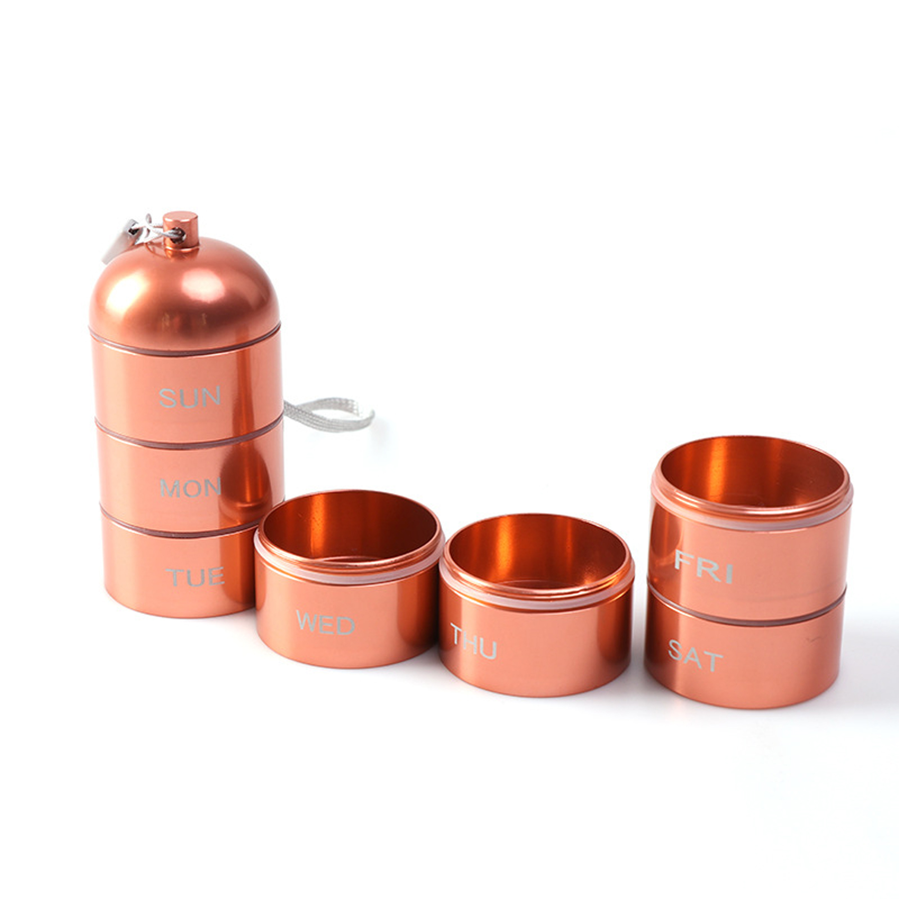 Stackable Aluminum Pill Organizer 3