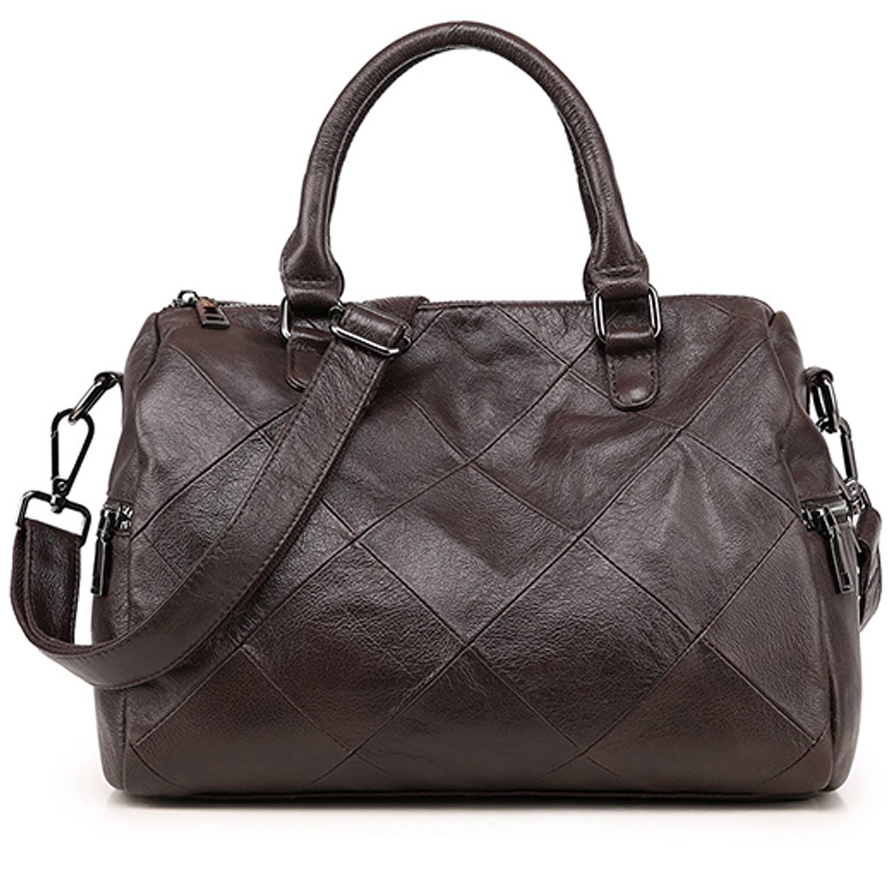 Genuine Leather Satchel Tote Bag for Women 5