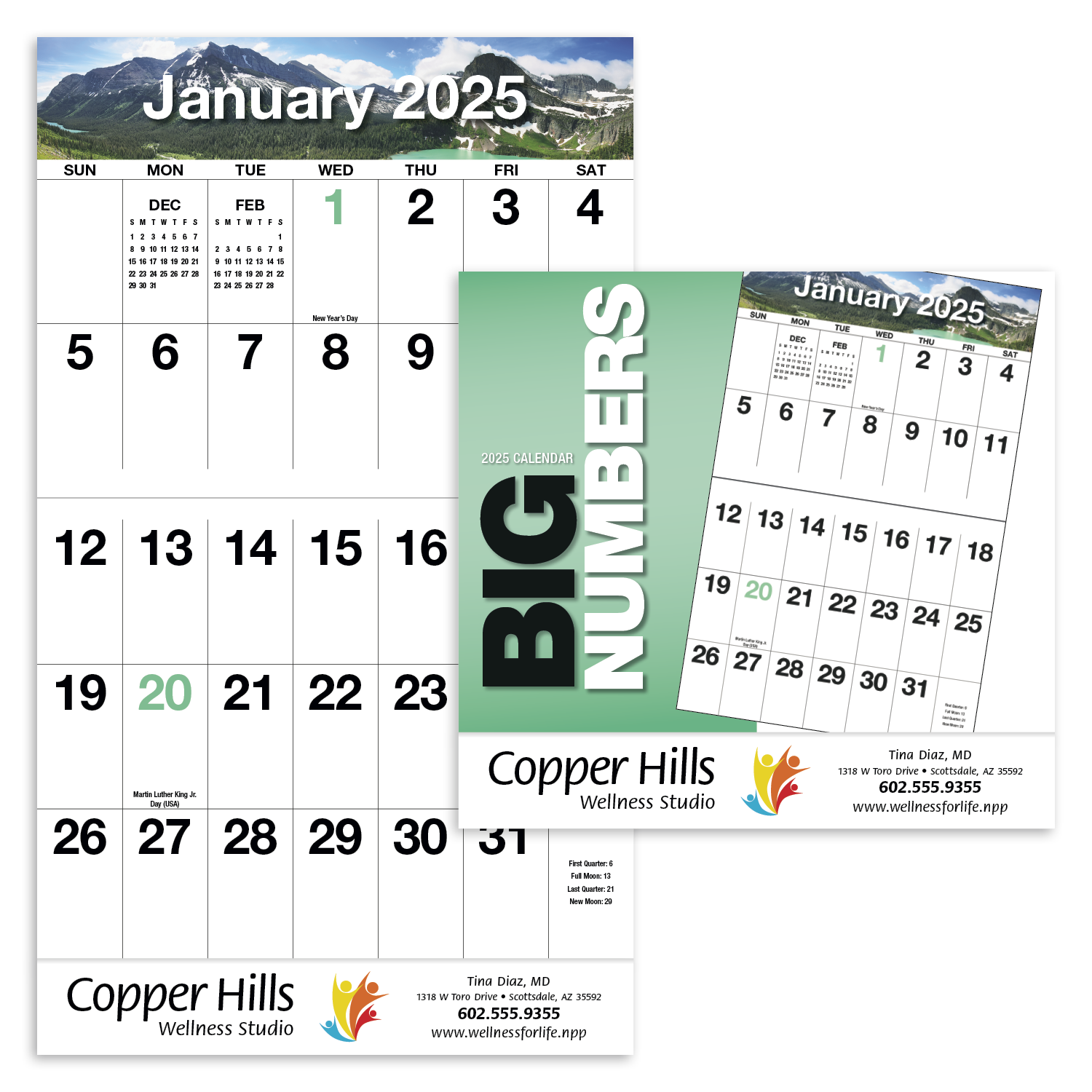 HotLine® Products Big Numbers Appointment Calendar - Stapled 32