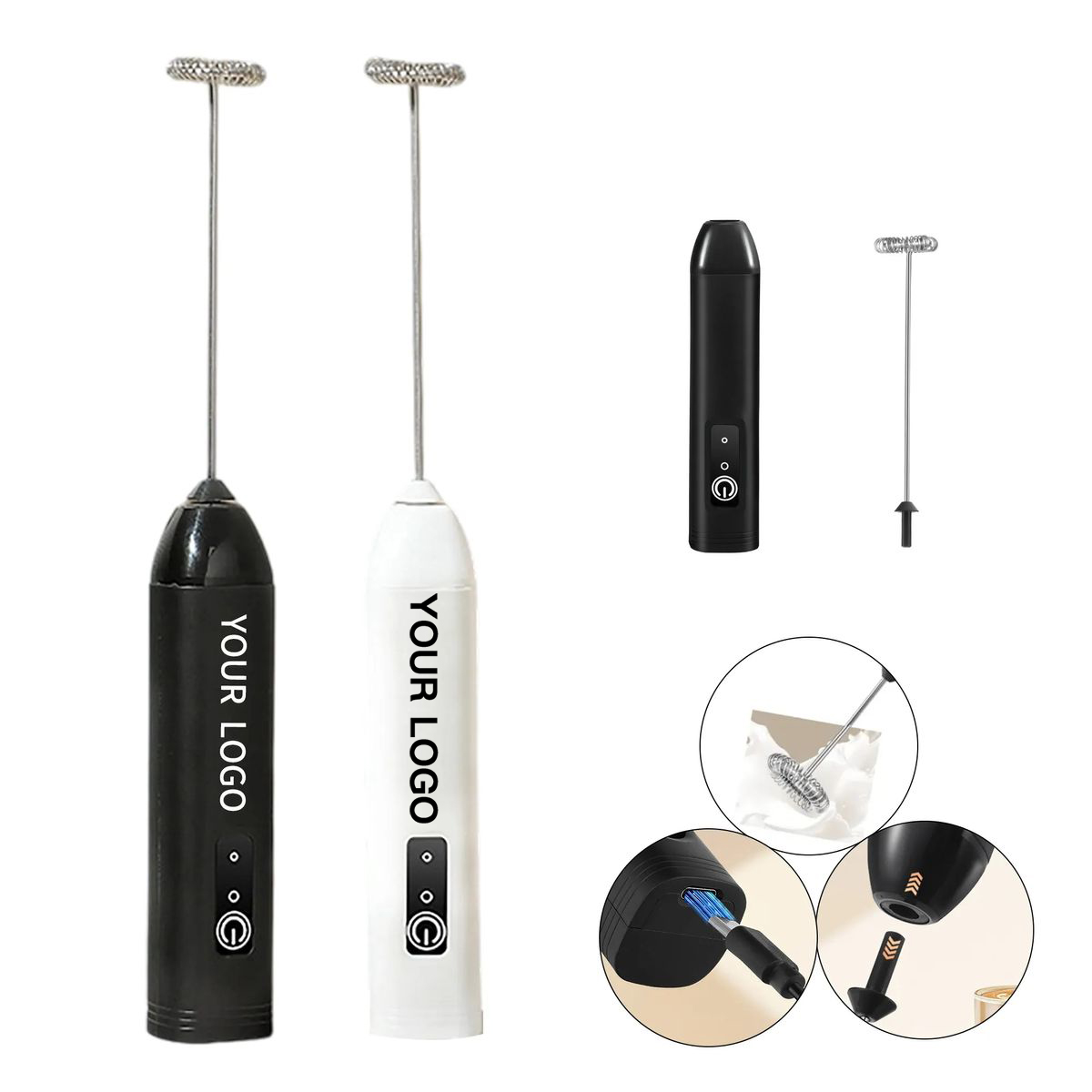 Portable Wireless Milk Frother and Egg Beater 2