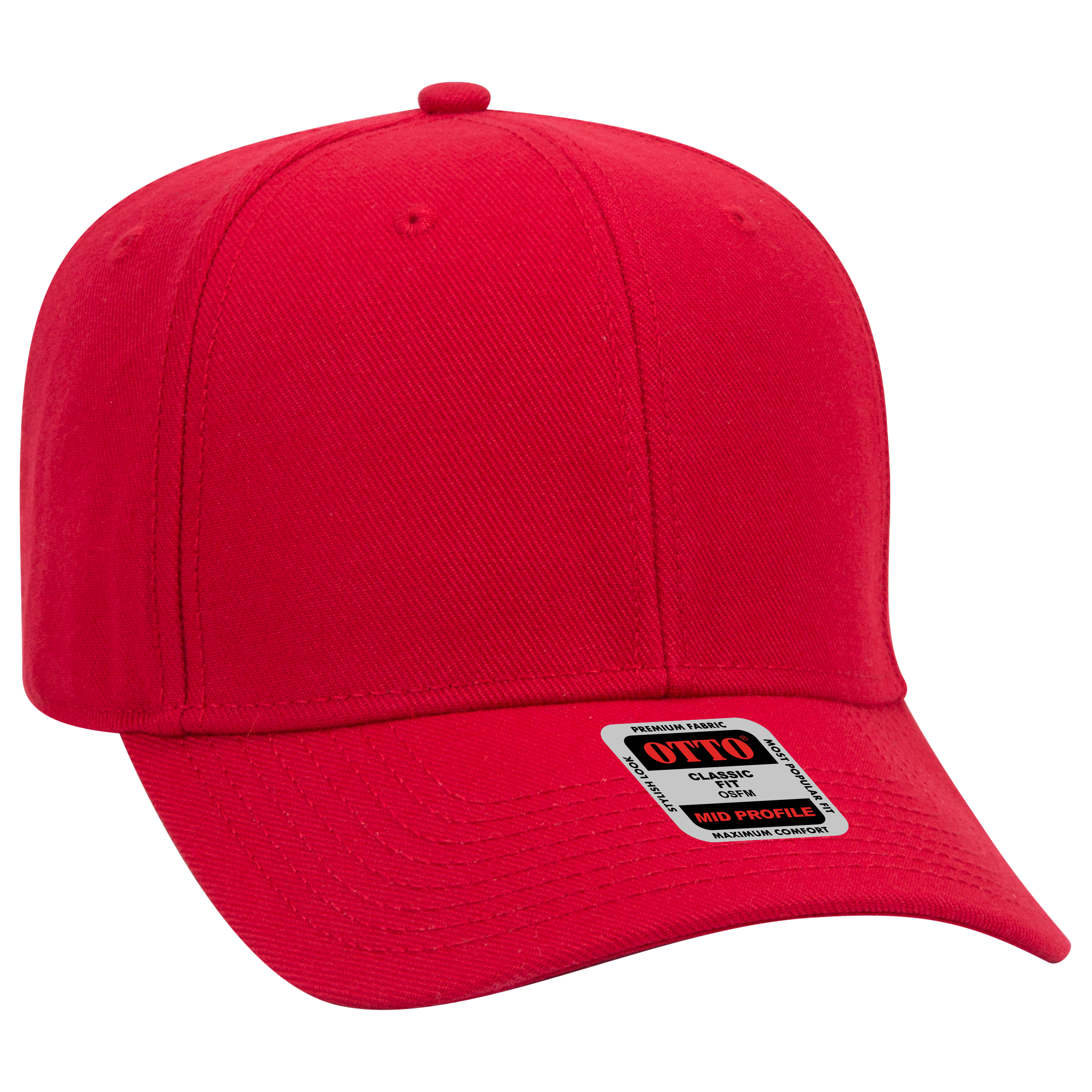 OTTO CAP® 6 Panel Mid Profile Baseball Cap 4