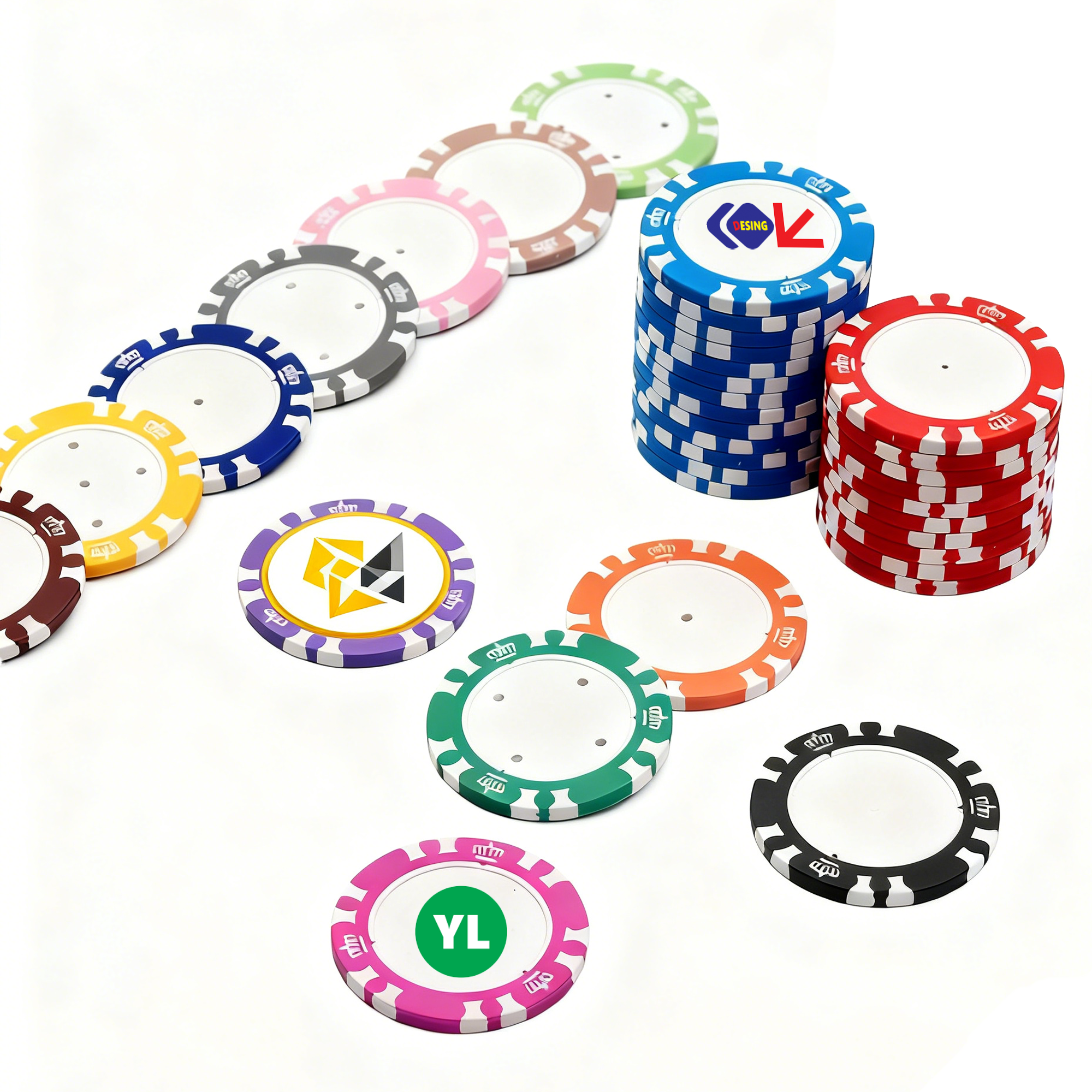 Crown Clay Texas Hold Poker Chips 2