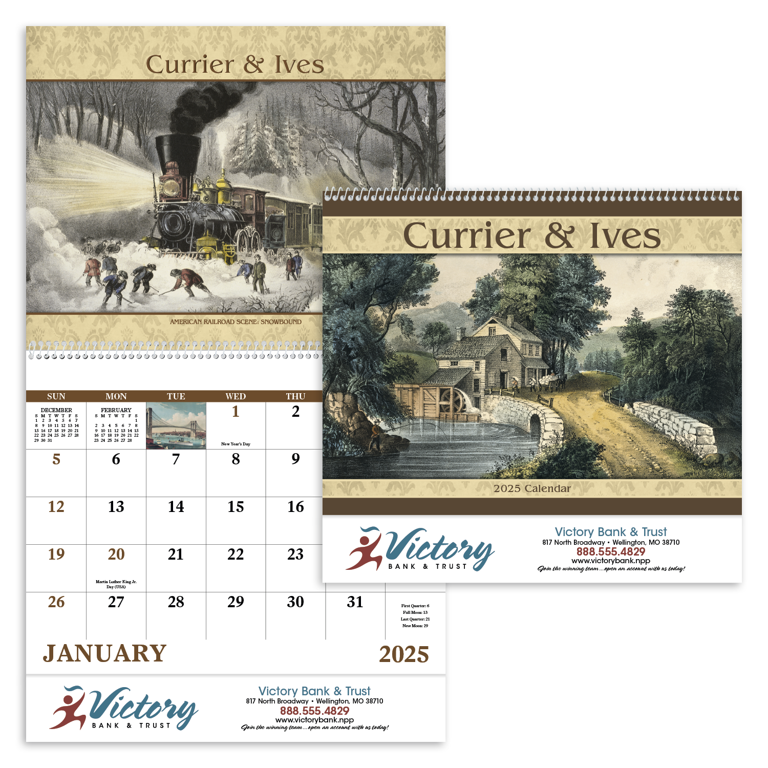 Good Value™ Currier & Ives - Spiral Calendar 10