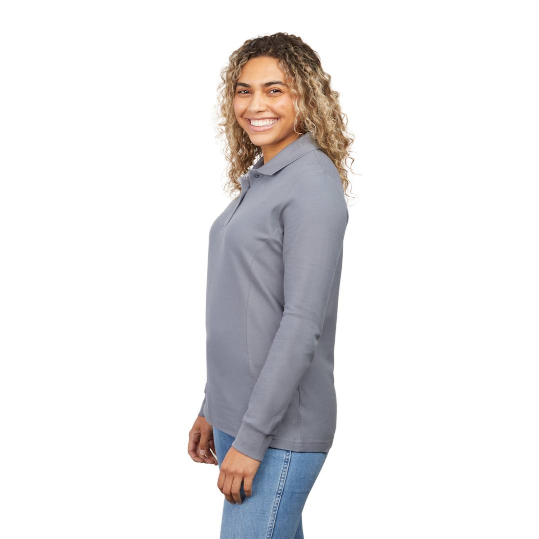 PALO Long Sleeve 100% Cotton Pique Polo - Women's 28