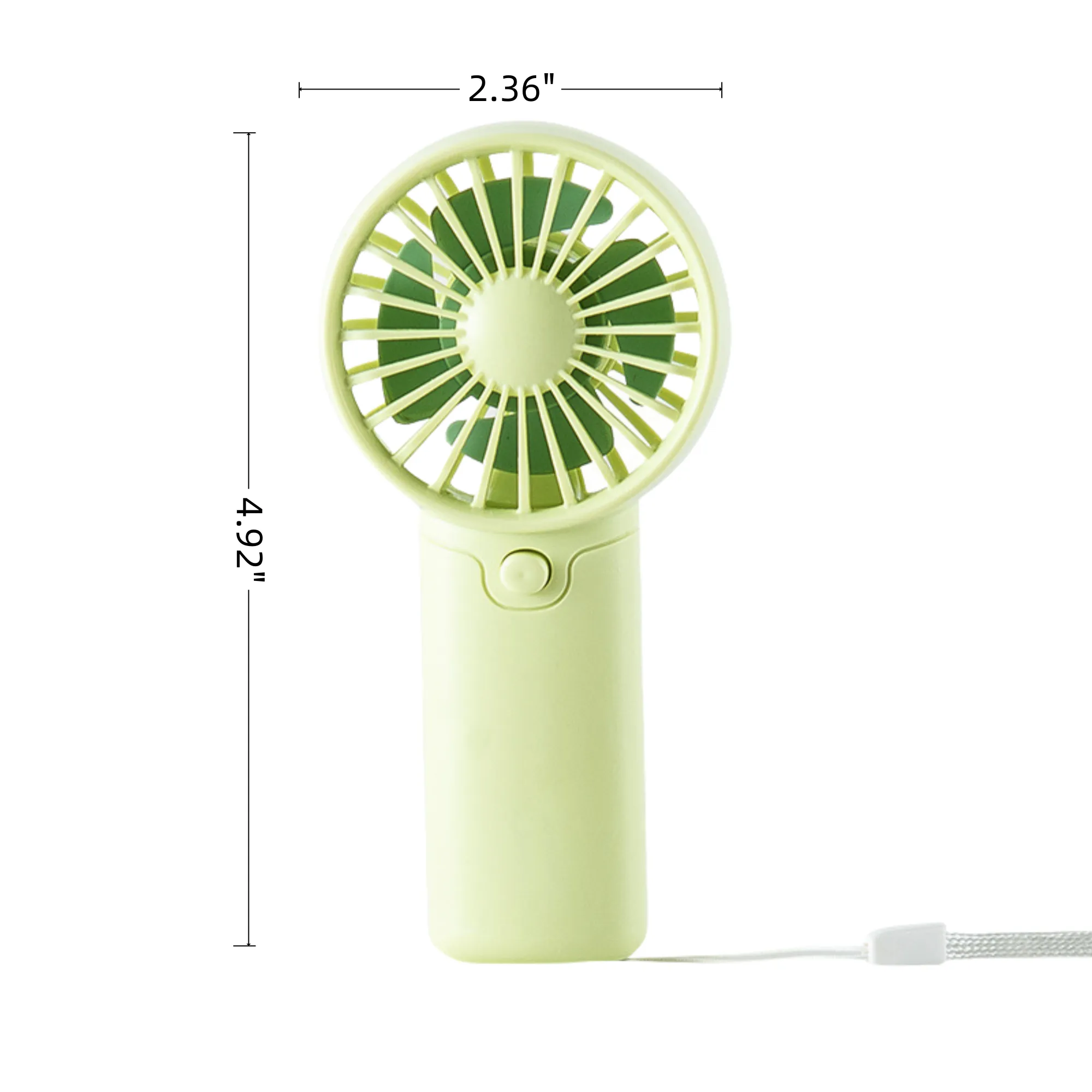 Compact Handheld Fan with High Wind Power - Battery Operated 5