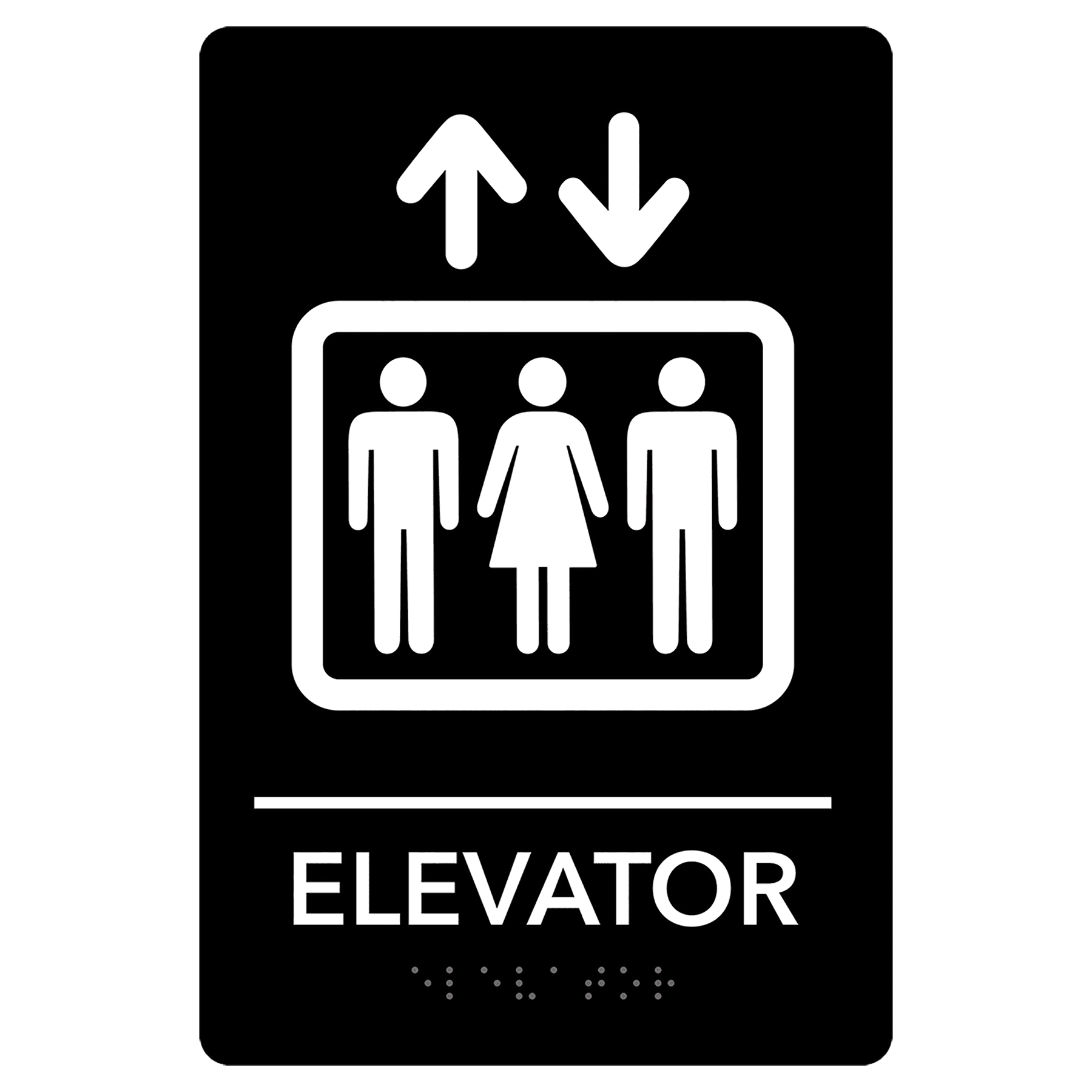 Elevator Pre-Designed ADA Sign 2