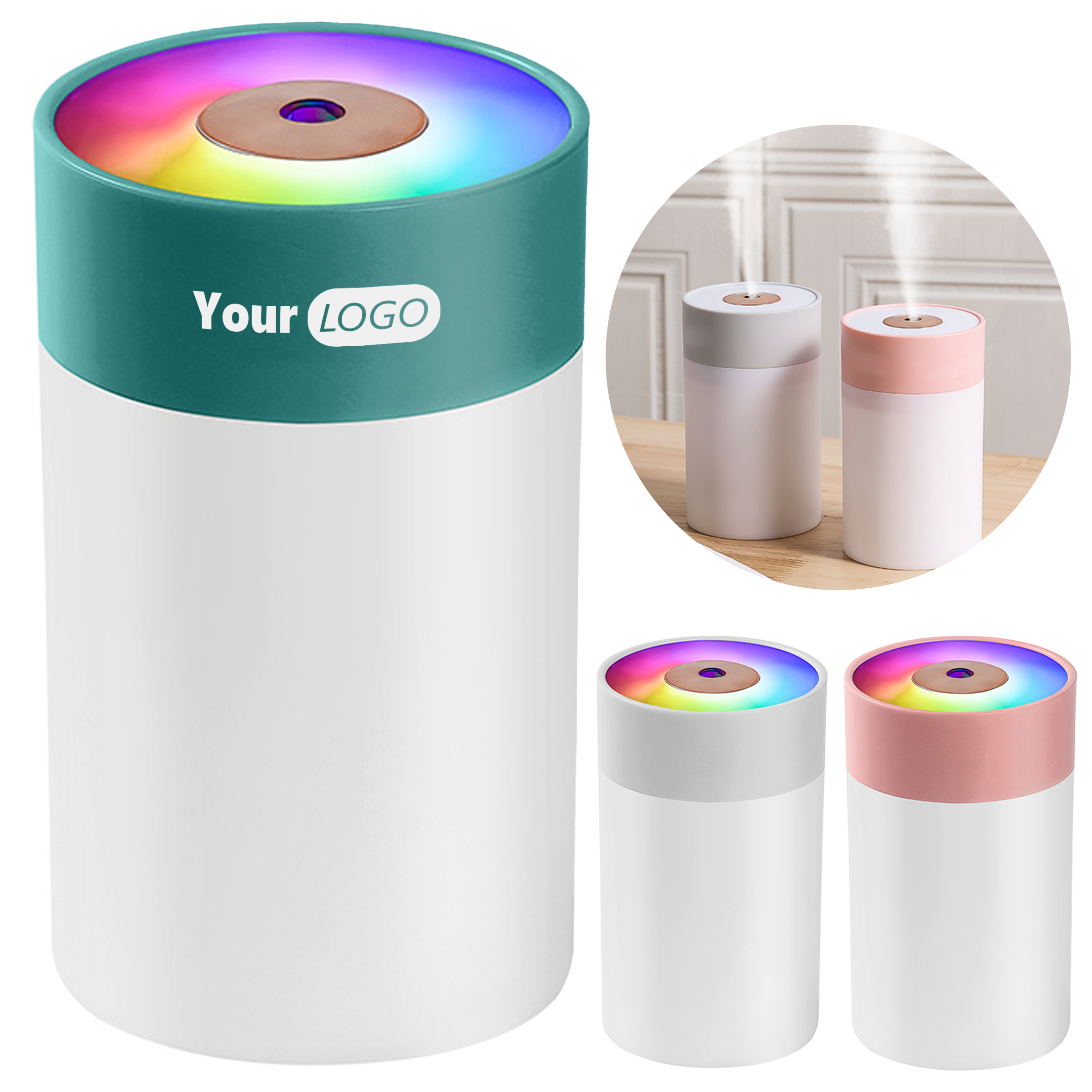 Abs Desktop Humidifier With Ambient Light 6