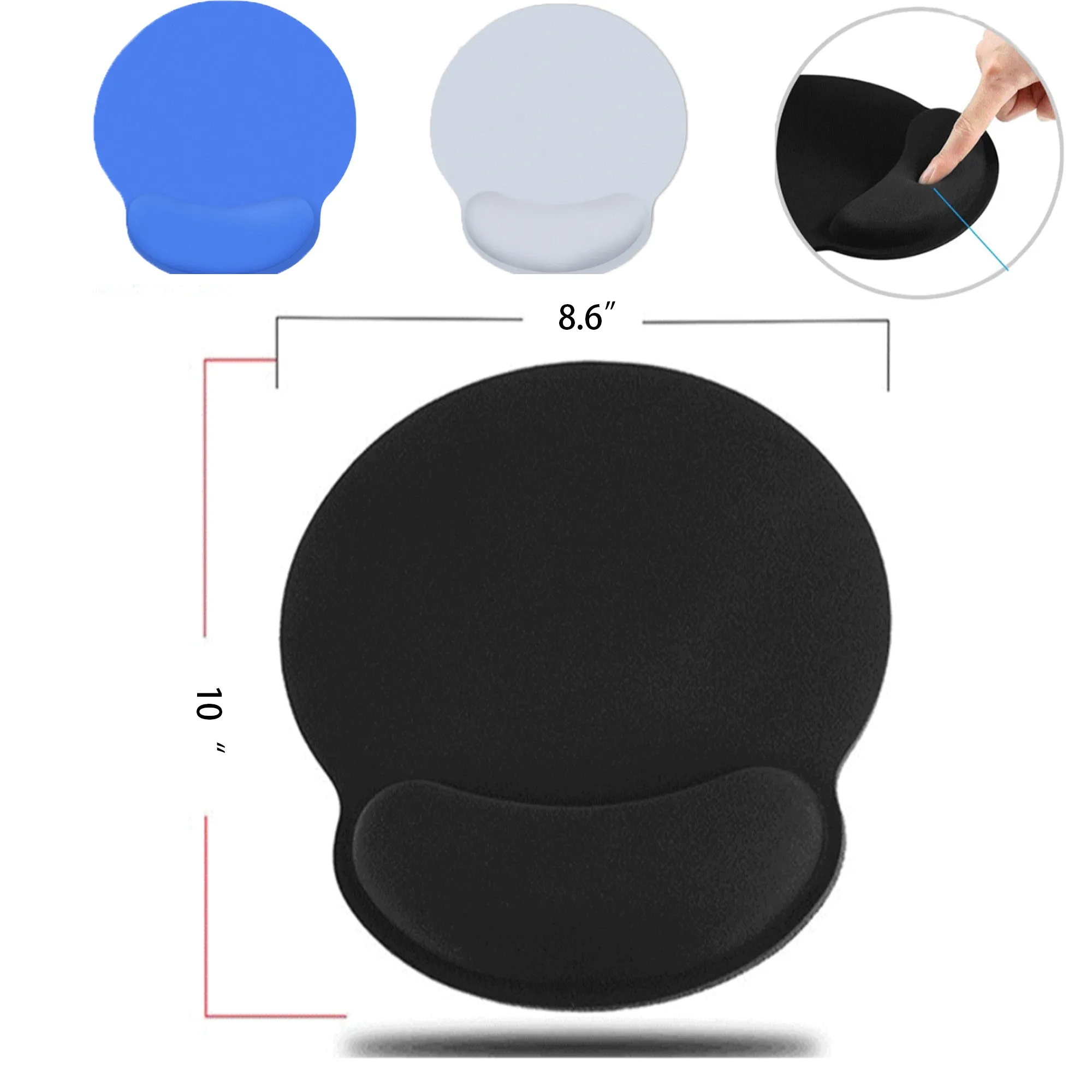 Memory Cotton Ergonomic Mouse Pad Wrist Rest 2