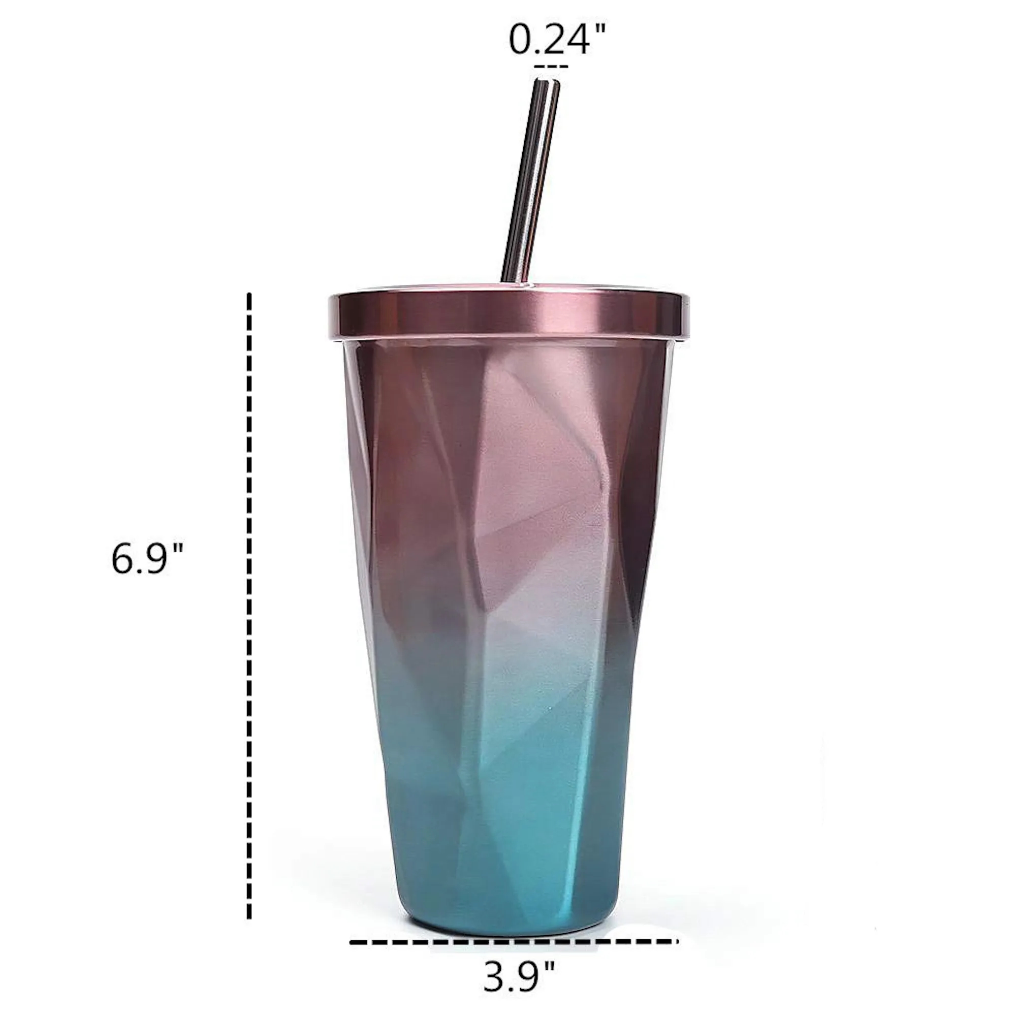 Stainless Steel Mug With Straw 6
