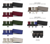 Vista glass candle 3-pack with acacia wood lids 1