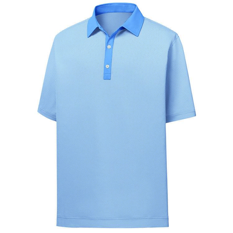 FootJoy ProDry Performance Stretch Lisle Mini Check Print Polo 5