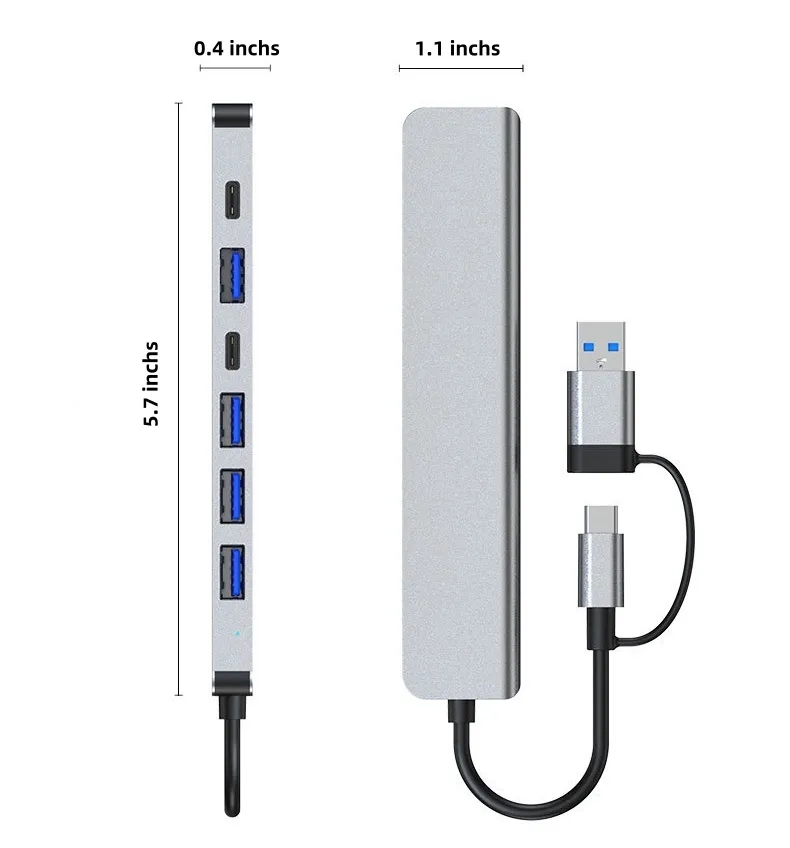 7 in 1 USB Hub Adapter 4