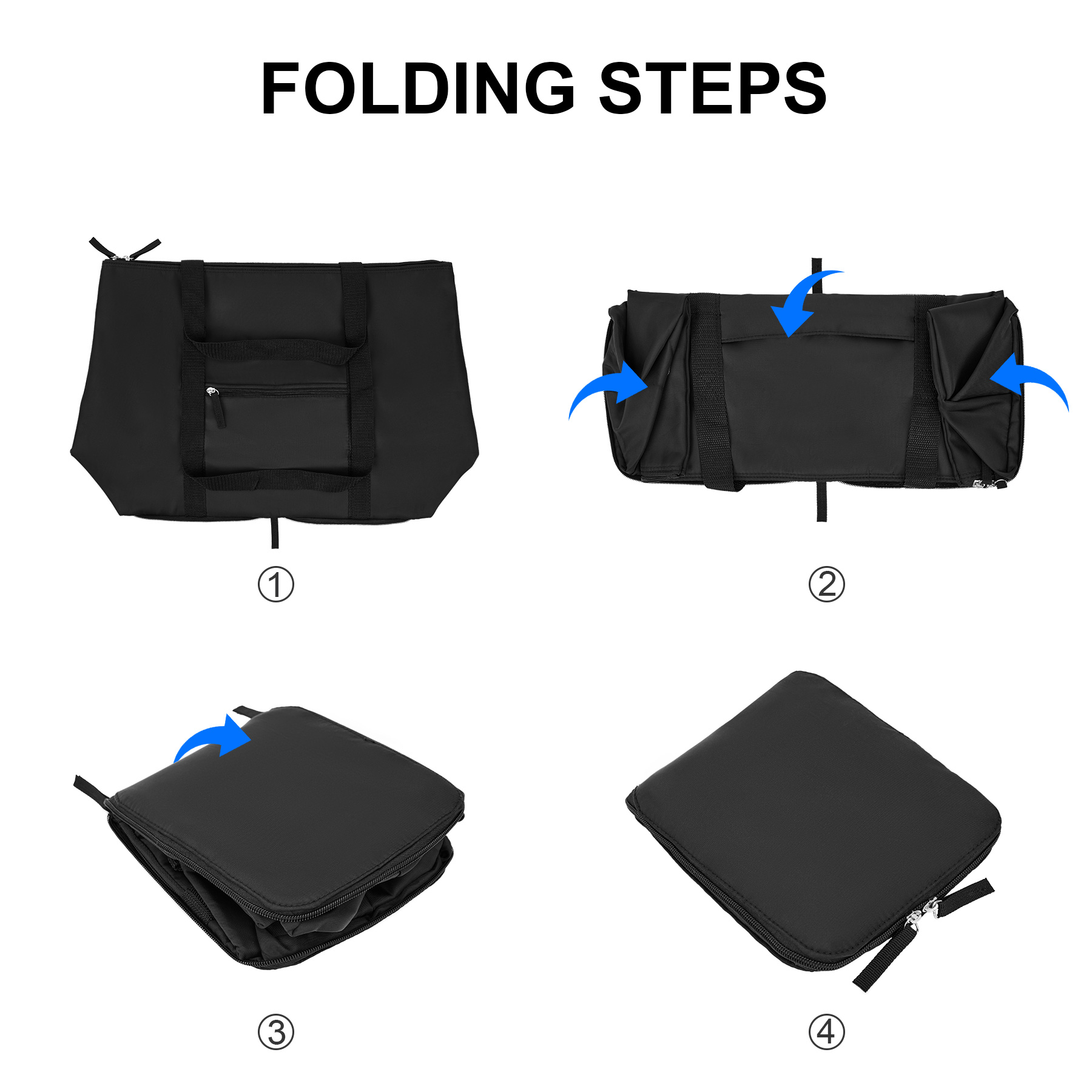 Foldaway Travel Duffel Tote Bag 1