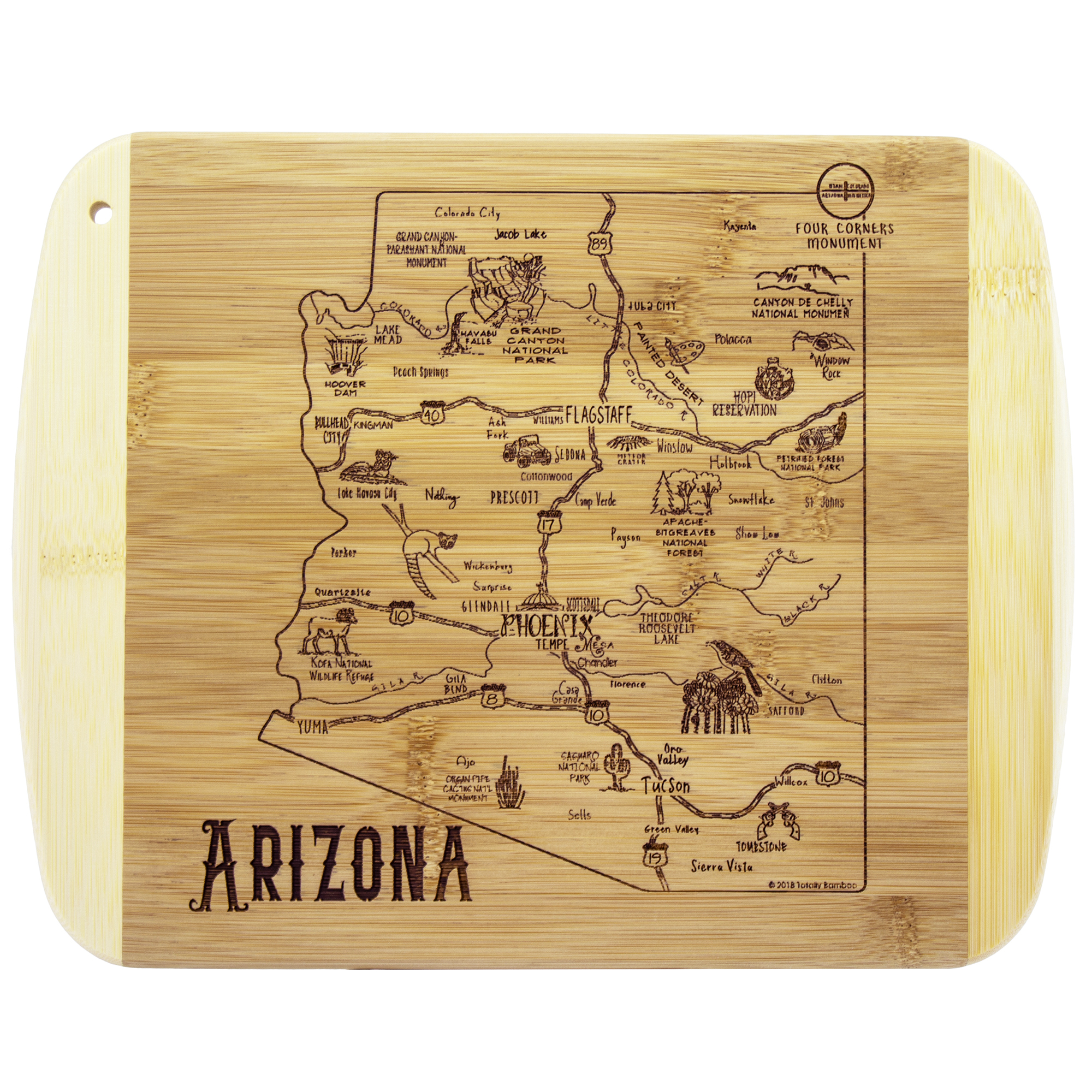 A Slice of Life Arizona Serving & Cutting Board 2