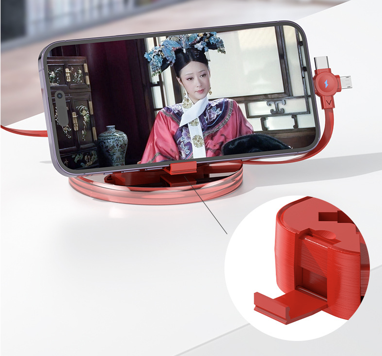 Retractable 3-in-1 USB with Lightning/Type C/Micro Ports 11