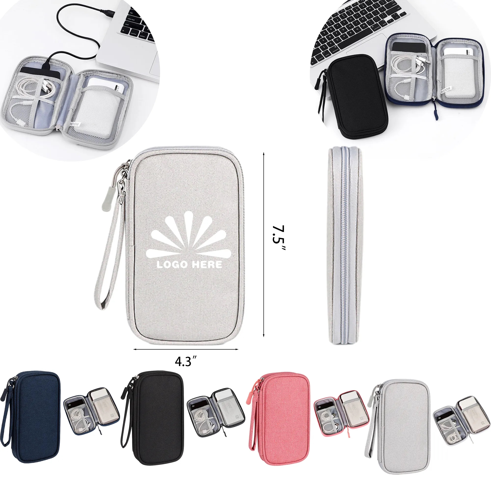 MOQ 50PCS Portable Travel Electronic Organizer Bag 3