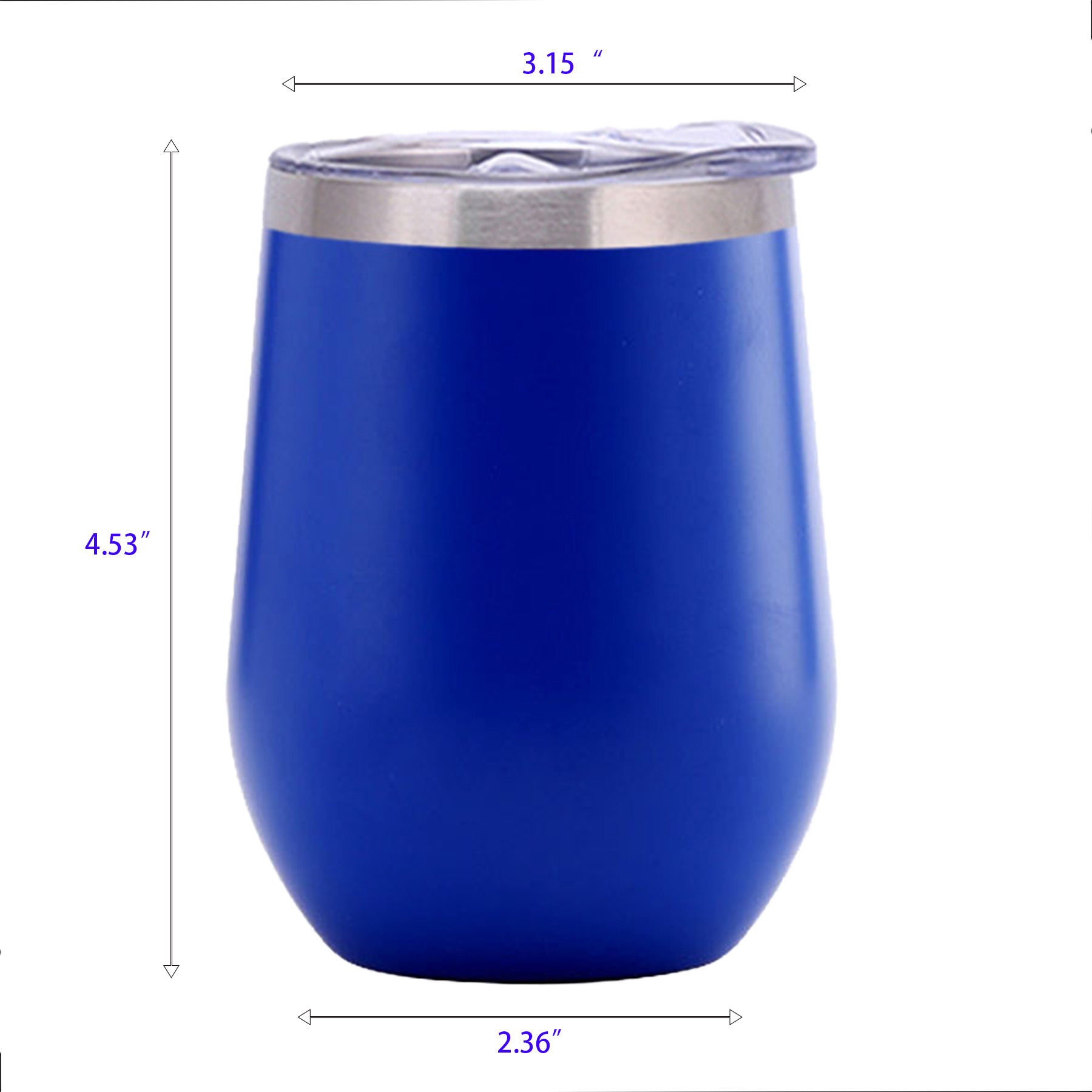 12 oz Stainless Steel Wine Tumbler 2