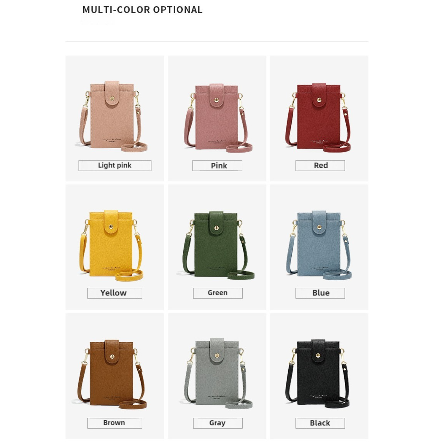 Women'S Small Cross-body Bag Mobile Phone Cellphone Wallet 13