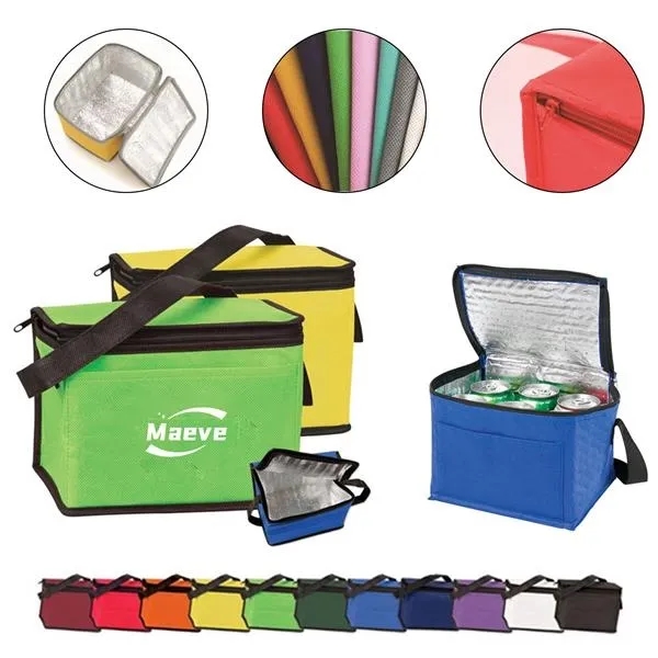 Insulated Non-Woven 6- Pack Cooler Lunch Bag 9