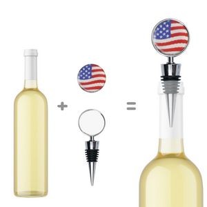 Elegant Big Round Medal Wine Bottle Stopper 4
