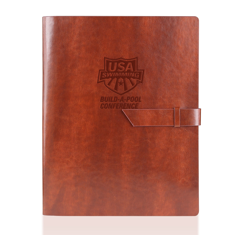 English Tan New Age Italian PU Leather Junior Padfolio (English Tan)