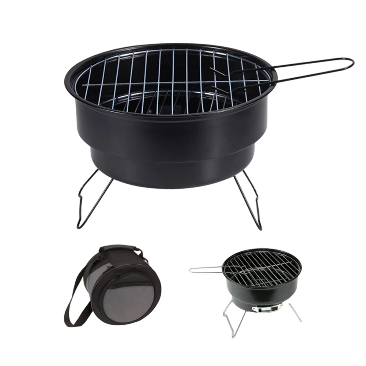 10 Inch Foldable BBQ Set for Picnics or Camping 6