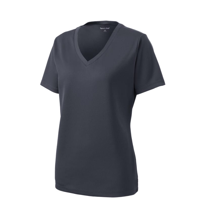 Sport-Tek Women's PosiCharge RacerMesh V-Neck Tee. 47