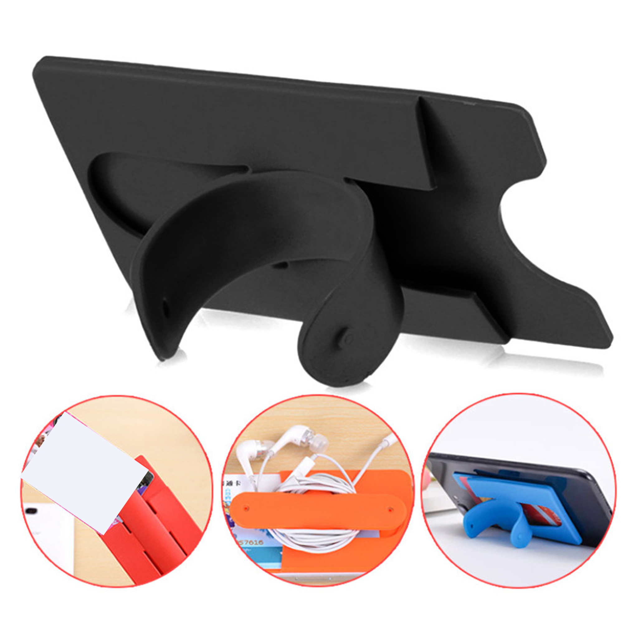 2-in-1 Silicone Phone Holder And Card Holder 3