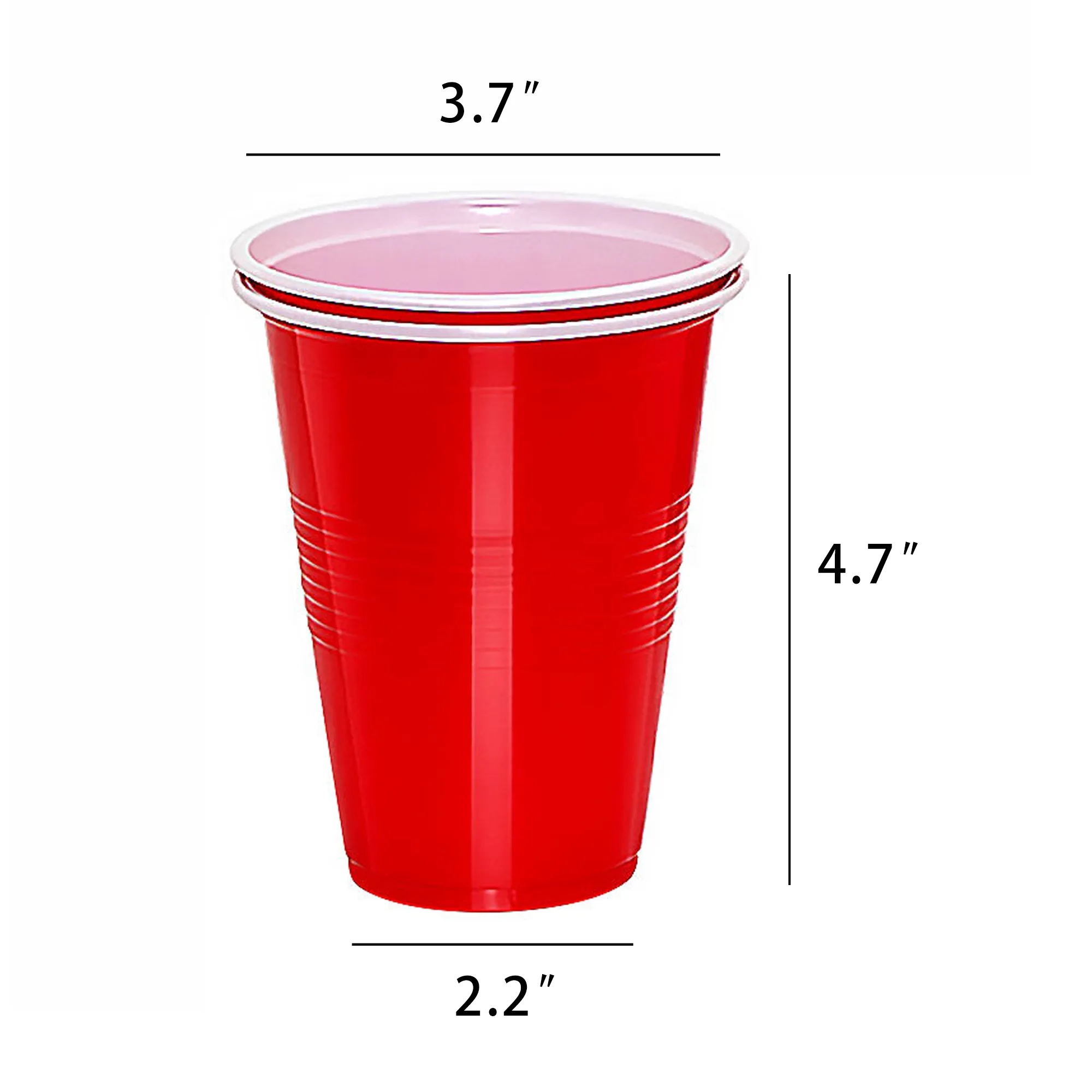12oz Disposable Plastic Cups 3