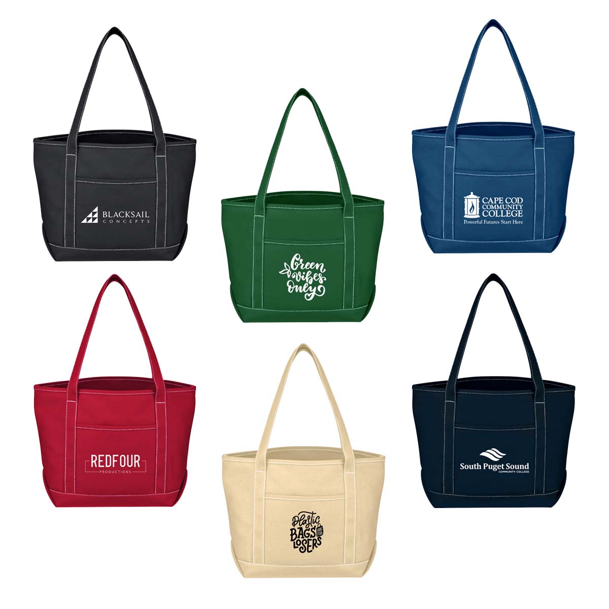 Medium Starboard 24 oz. Cotton Canvas Bag, custom tote bag with logo imprint 16