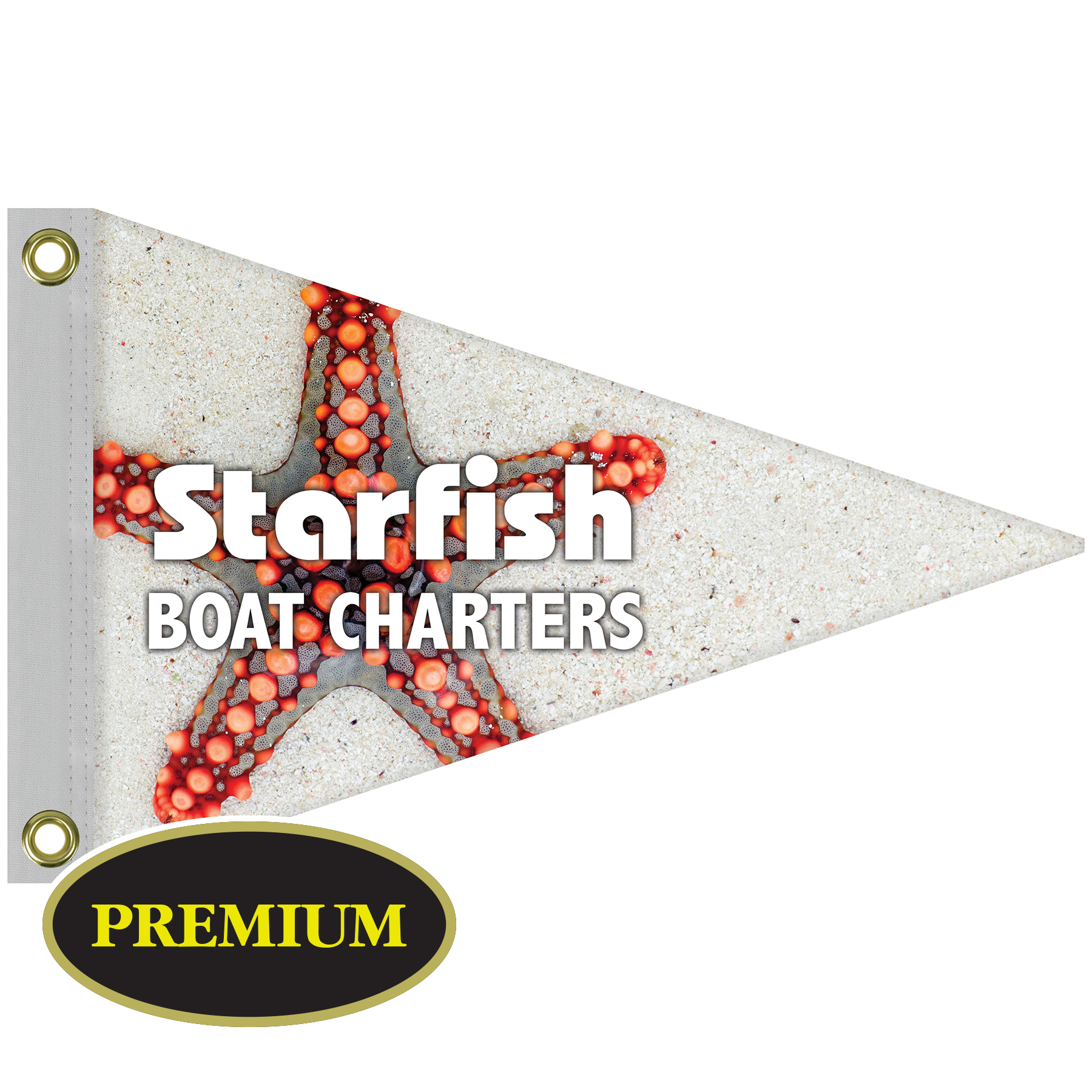 12" x 18" Single Reverse Knit Polyester Pennant 9