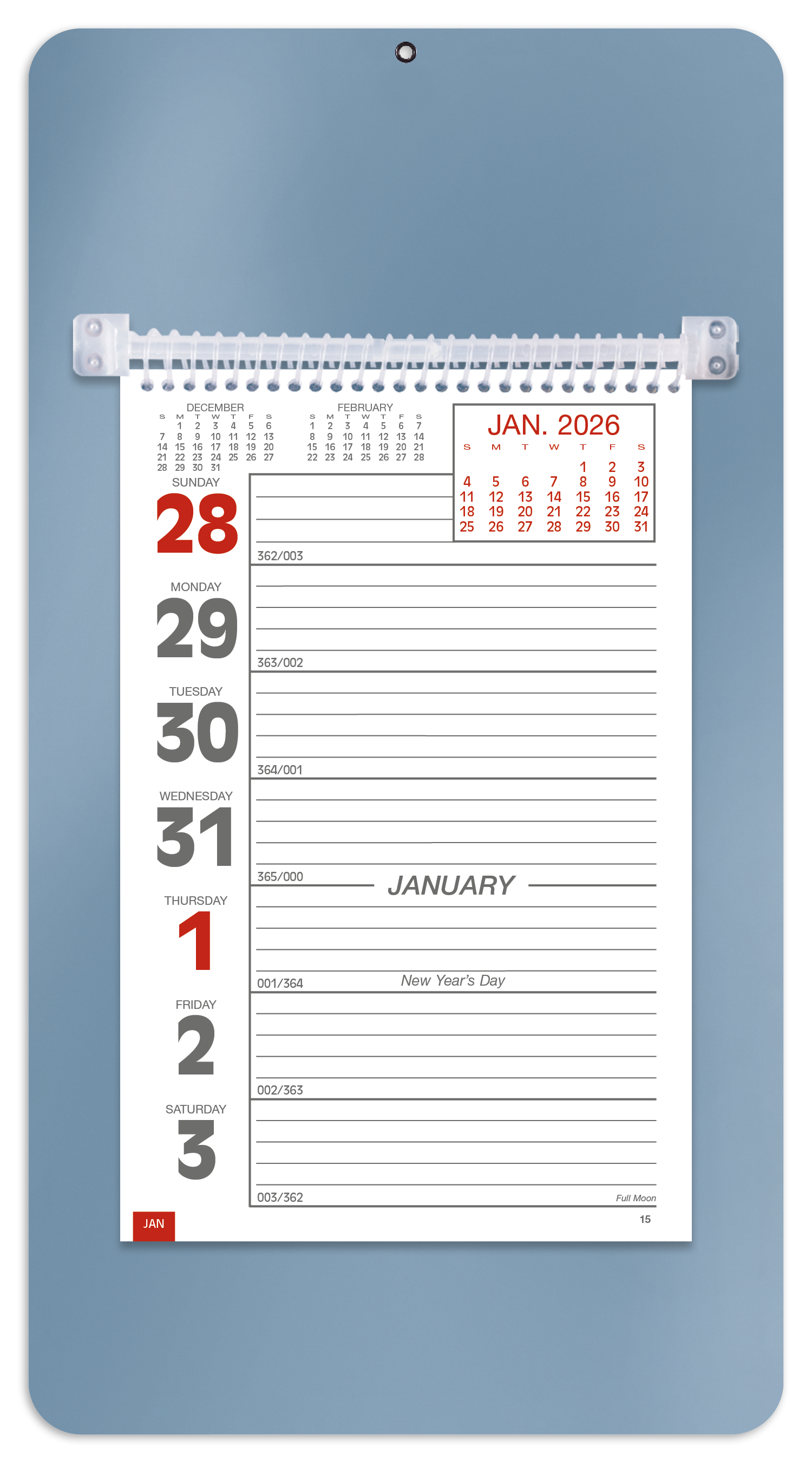 Triumph® Calendars Weekly Memo Calendar 16