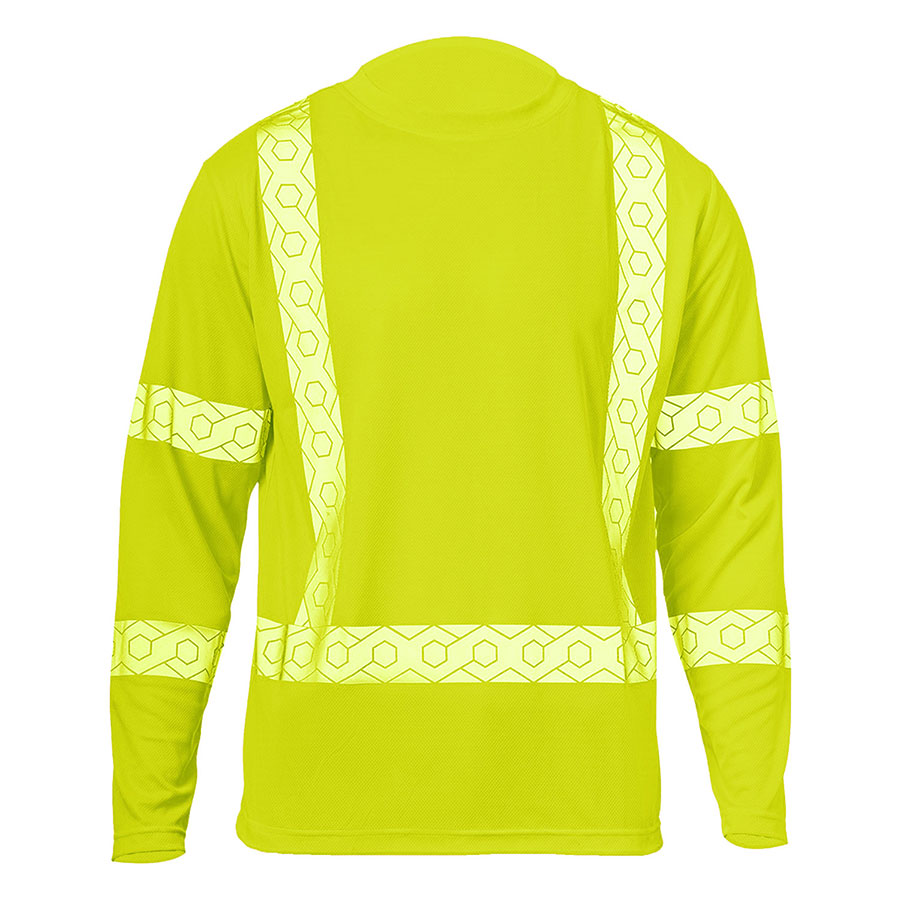 VISIPRO Long Sleeve Reflective Safety T-Shirt with Pocket - 4