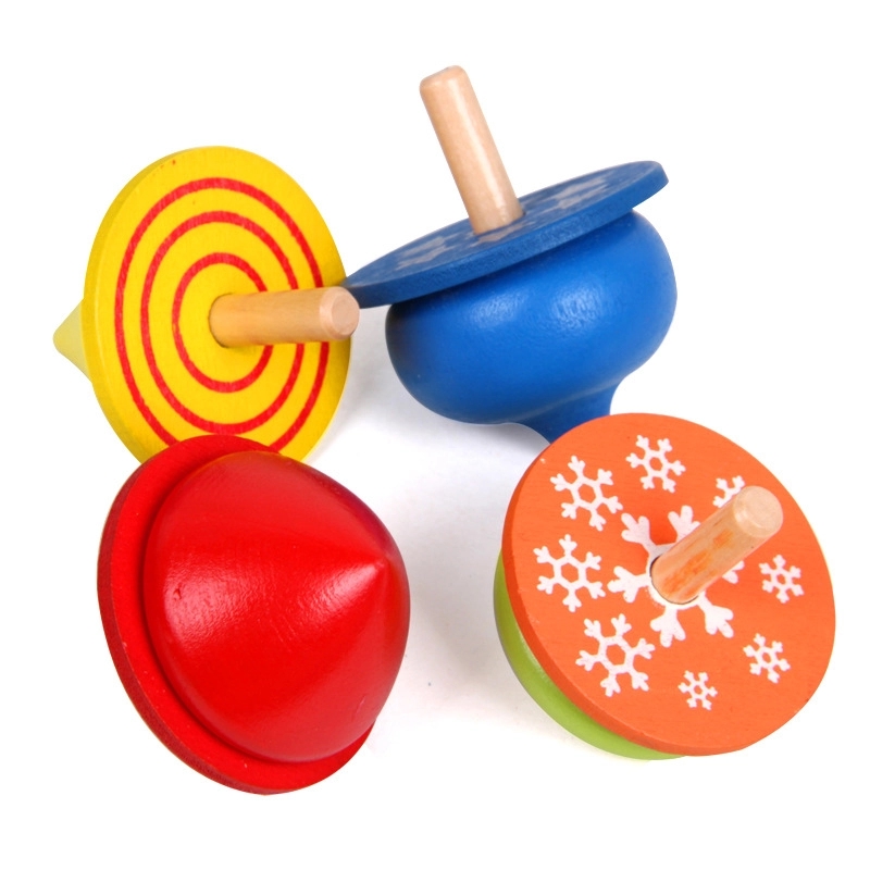 4 Pcs Set Mini Wooden Spinner 2