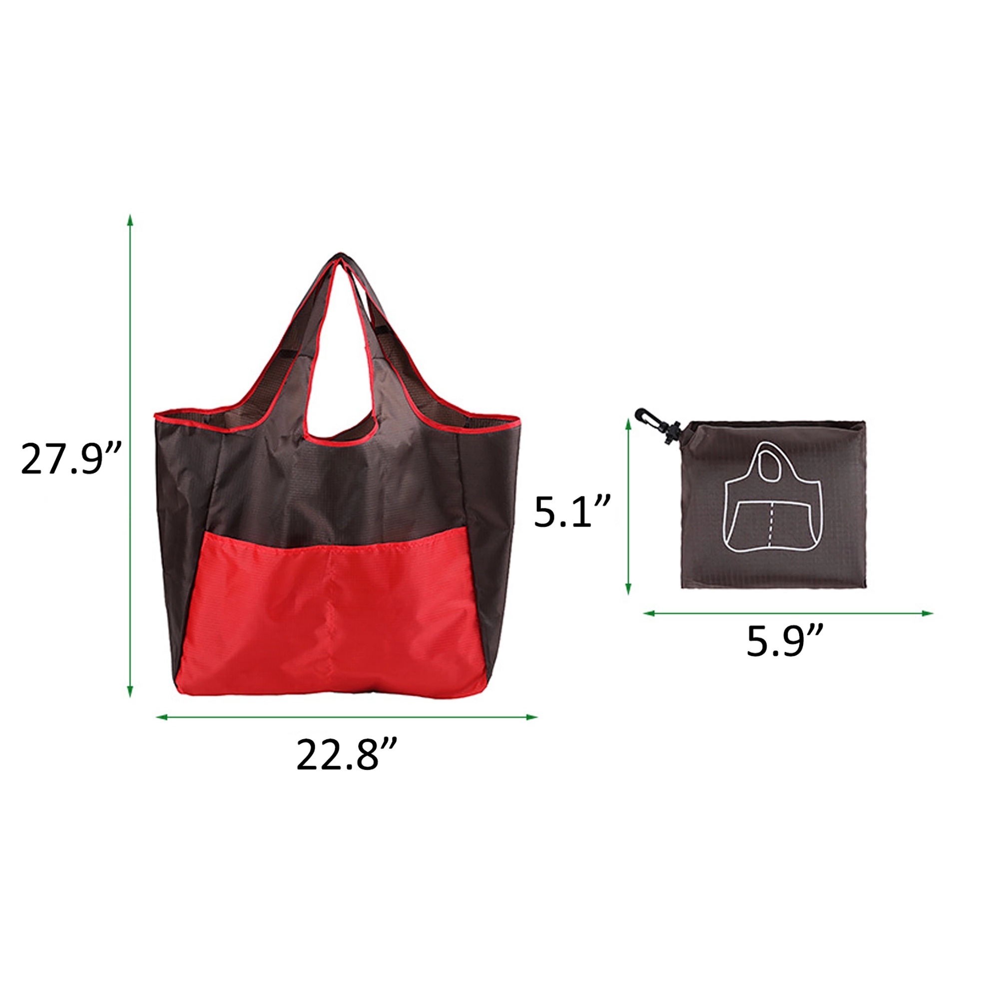 Reusable Foldable Shopping Bag, custom tote bag with logo imprint 2
