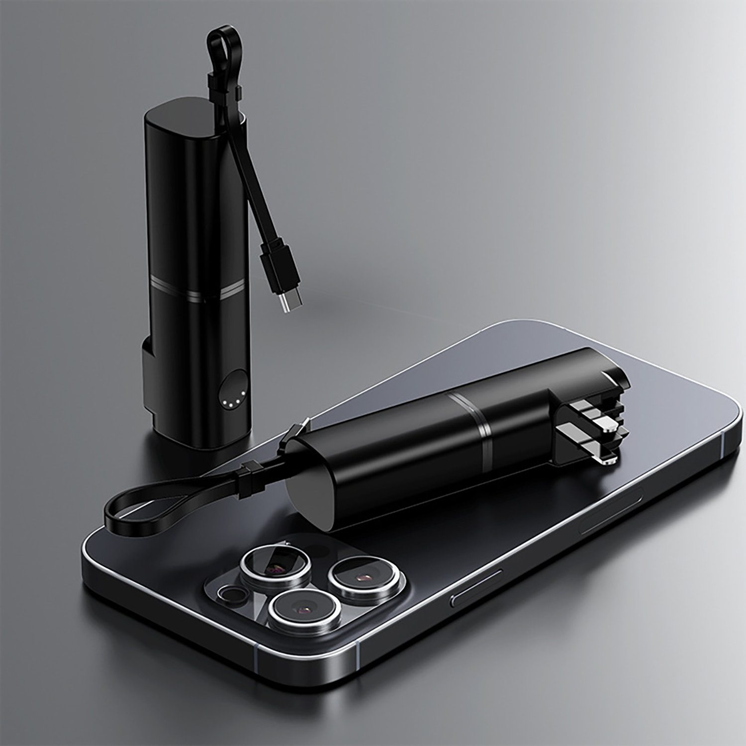 Mini 3-in-1 Fast Charging Power Bank with Foldable Charger 4