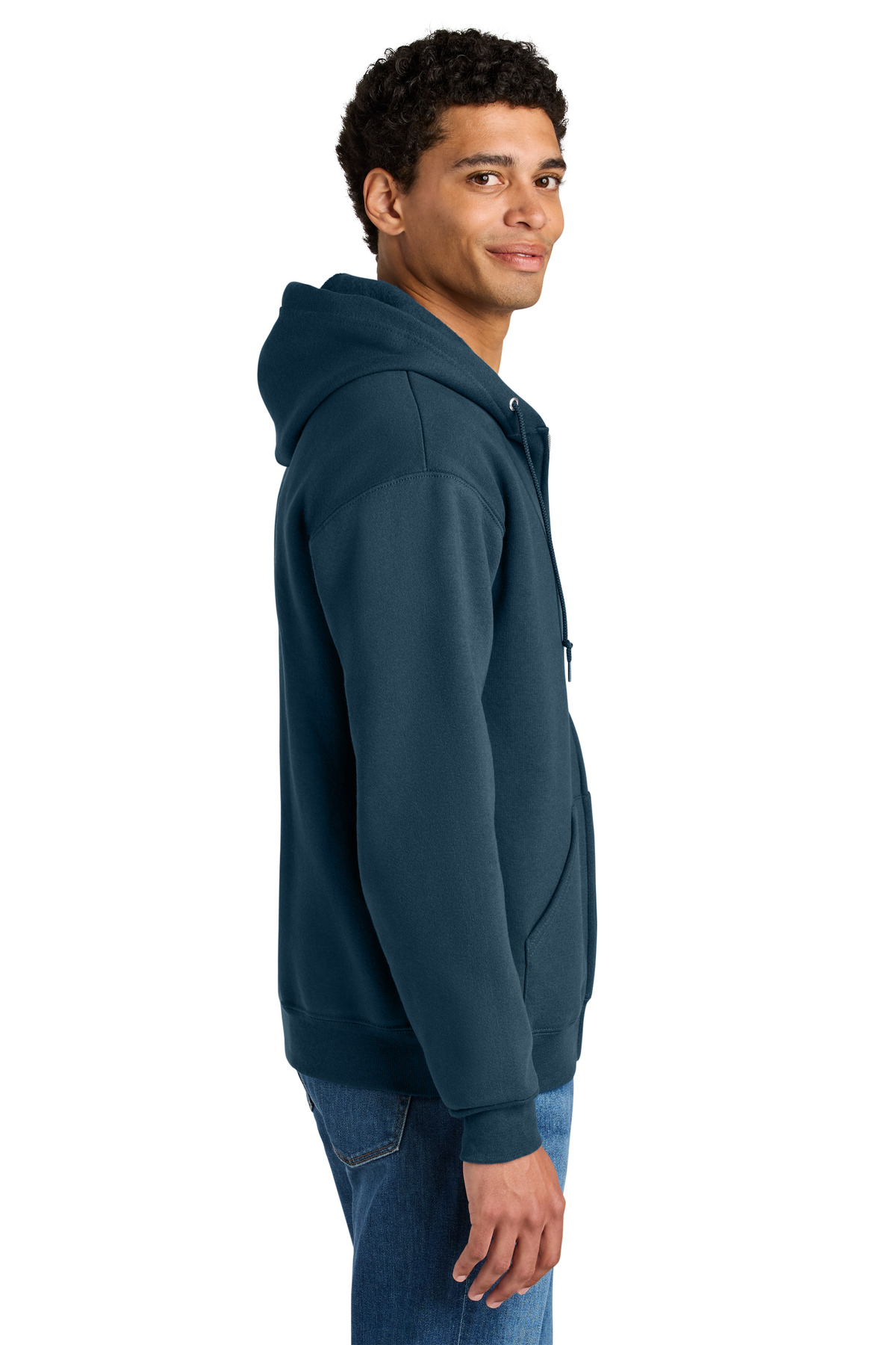 Jerzees Rugged Unisex Full-Zip Hooded Sweatshirt Z12M 19