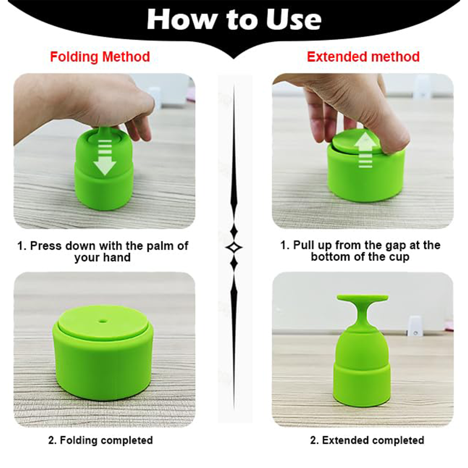 Folding Silicone Wine Glasses 3