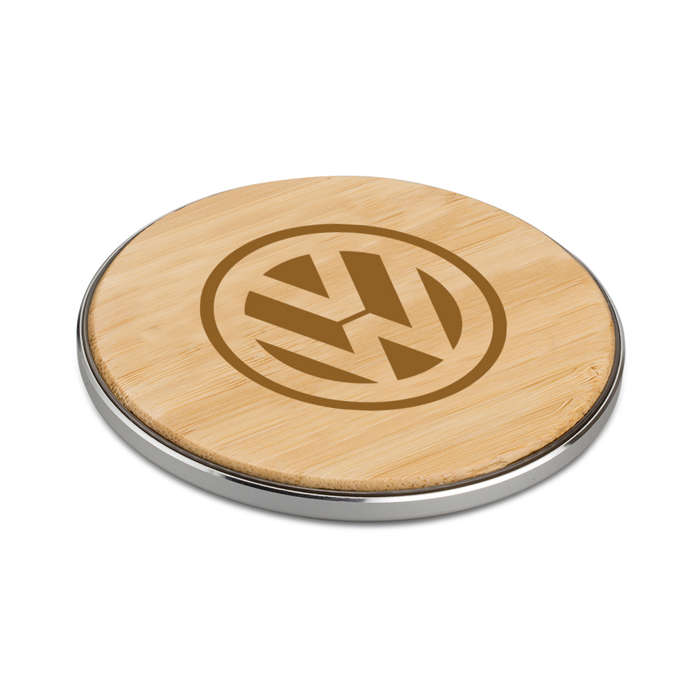 15W Fast Charging Bamboo Qi Wireless Charger 4