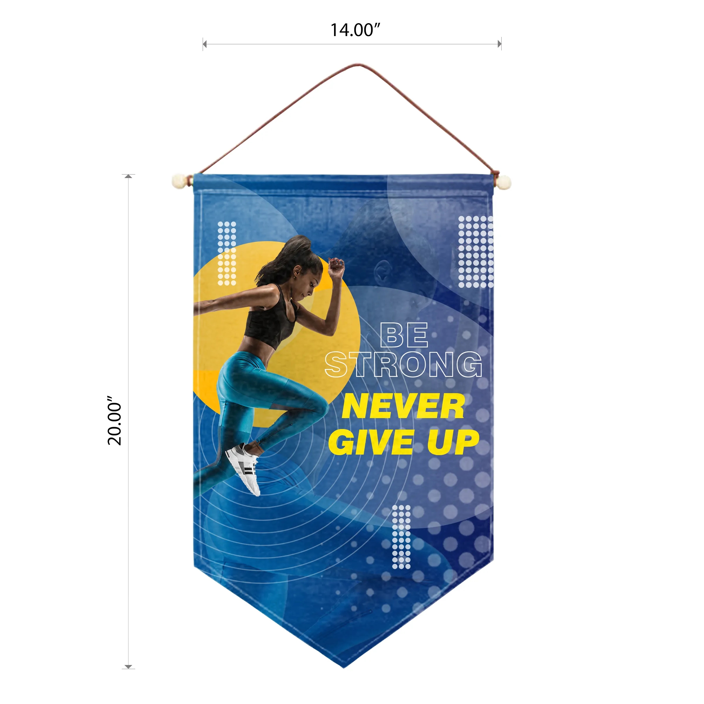 14"x20" Custom Felt Hanging Banner - 2ply 2-Sided 6