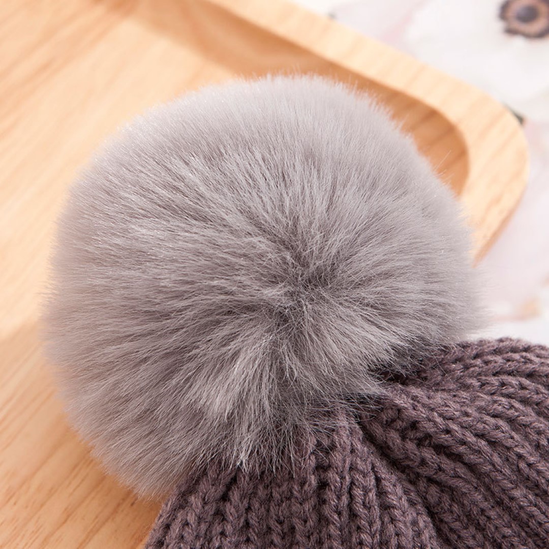Baby Knit Pom Beanie With Cuff 4