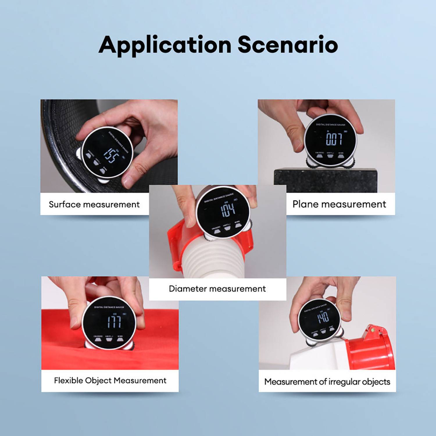 Rechargeable Electronic Digital Tape Measure 5
